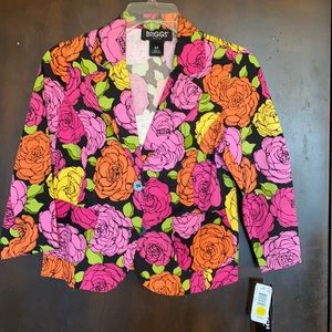 Floral blazer new with tag